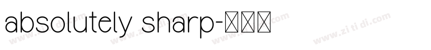 absolutely sharp字体转换